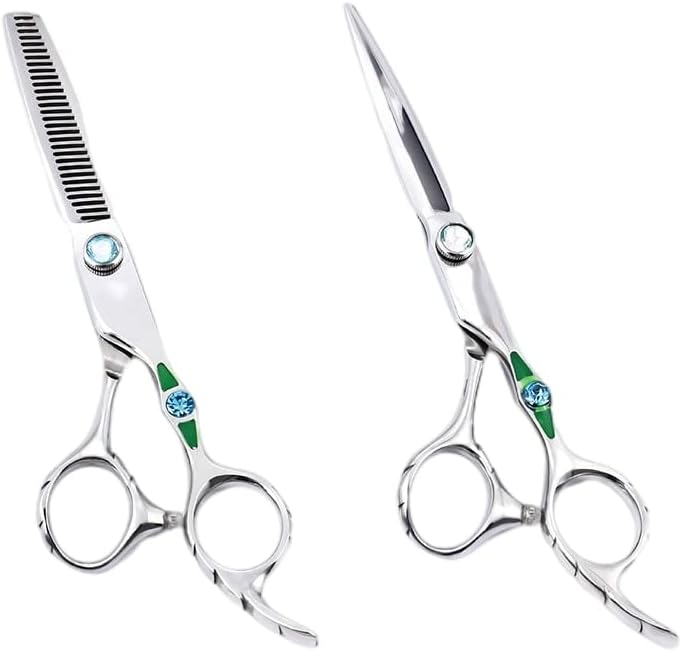 Hair Cutting Shears Hair Cutting 6 Inch Stainless Steel 440C Salon Hairdresser Haircut Barber Hair Cutting Shears Set Hair Cutting Tools