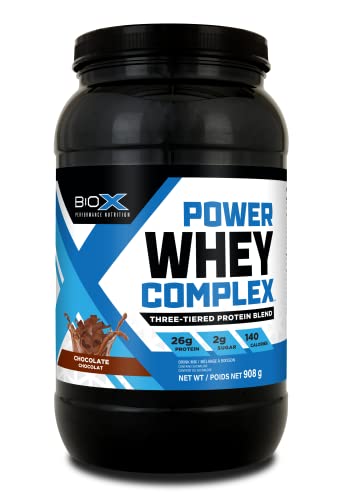 BioX Power Whey Complex | High Protein 100% Pure Whey Protein Powder | 26g Protein with Whey Concentrate, Whey Isolate, Hydrolyzed Whey | 26 Servings, 2LB (Chocolate) -  BIOX PERFORMANCE NUTRITION