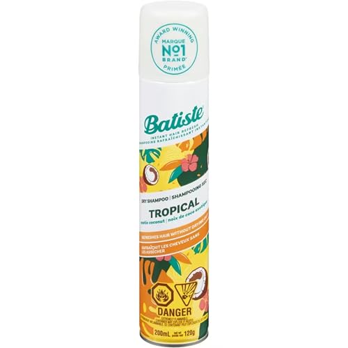 Batiste Tropical Coconut Exotic Dry Shampoo Champú (Ad1161), Incoloro, Aromatic, 200 Mililitros