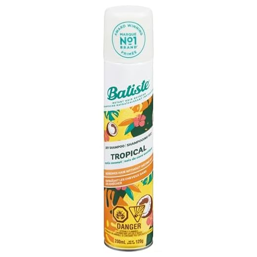 Batiste Tropical Coconut Exotic Dry Shampoo Champú (Ad1161), Incoloro, Aromatic, 200 Mililitros
