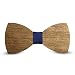 Produktbild Laserò Holz Fliege | Klassische Smoking & Anzug Dekorationen für Party, Abschlussball und Hochzeit | Braune Fliege für Herrenmode und Kleidung | Handgefertigte italienische Fliege (blau)