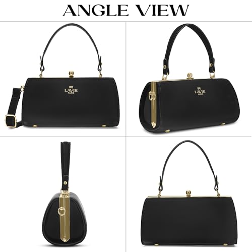 Image of LAVIE PARIS Women's Dorie Frame Satchel Bag | Satchel Handbag for Work | Ladies Purse | Stylish Shoulder Bag | Gift for Women