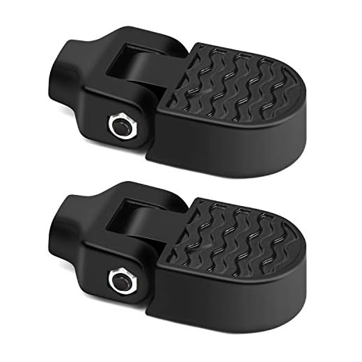 TOBWOLF 1 Pair Mini Bike Rear Pedals, 3.1x1.6inches / 8cmx4cm Aluminium Alloy Folding Bike Pegs, Non-Slip Bicycle Footrests, Foot Plates Pedals for Folding Mountain Bike, Foldable Bicycle