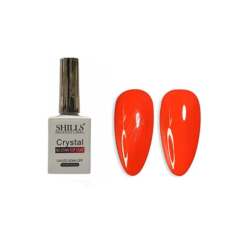 SHILLS PROFESSIONAL Uv Led Soak Off Crystal No Stain Top Coat Gel Polish Clear 15 Ml crystalnostaintopcoat15ml-image-13
