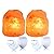 pursalt 2 Pack Himalayan Natural Salt Lamp Night Light Plug in, Certificated 360 Degree Rotatable Wall Plug with Extra 4 Replacement Bulbs for Bathroom Bedroom, Pink Crystal Rock Salt Hand Crafted