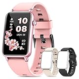 NAIXUES Smartwatch, Reloj Inteligente Mujer IP68 con Pulsómetro, 6 Modos de Deportes, Monitoreo de SpO2 Sueño y Calorías, Cronómetro, 1.57'' Táctil Pantalla Reloj Deportivo para iOS y Android