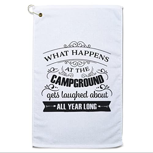 Style In Print Fathers Day Golf Towel What Happens at