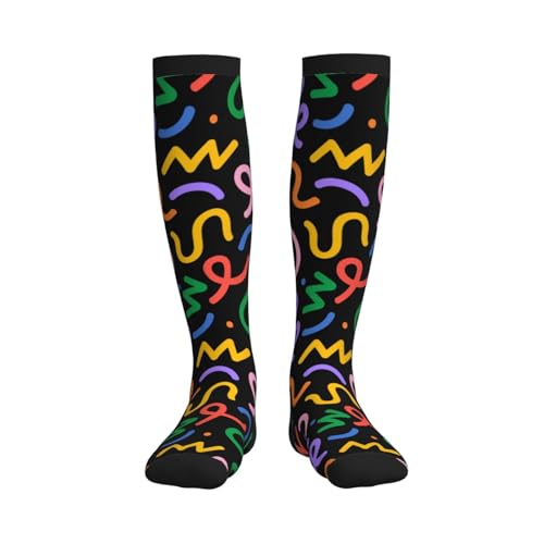 Image of Compression Socks for Women Men Circulation Graduated Supports Socks for Running Athletic Sports Nurse Travel
