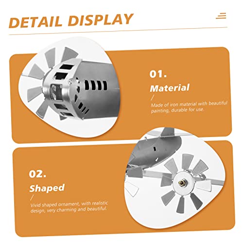 Yardenfun Airplane Windmill Metal Wind Sculptures Patio Wind Spinners Garden Airplane Sculpture Outdoor Decor Large Outdoor Ornaments Model Plane Airplane Windmill Decor Garden Decor Prop #TOP1