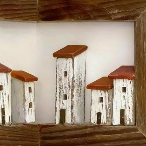 Porte-clés mural 3D bois rustique aux finitions vintage d'art - 7