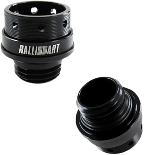 Tapa de tapón de llenado de aceite de motor de gas de automóvil de aleación de aluminio compatible con Mitsubishi Outlander Lancer Montero Raider