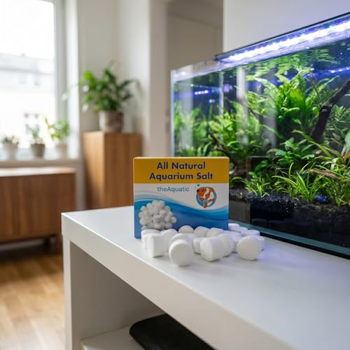 Image of Premium Aquarium Salt, Aquarium Salt Freshwater Tablets for Aquarium Water Treatments Essential Supplies (20 Tablets)