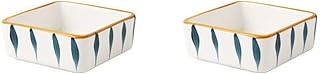 Snack Dish Japanese Dip Bowl Household Candy Plate Exquisite Dry Fruit Snack Plate Creative Divided Trinket Dish Square Specialty Plates Small Bowls (Color : E) (C)