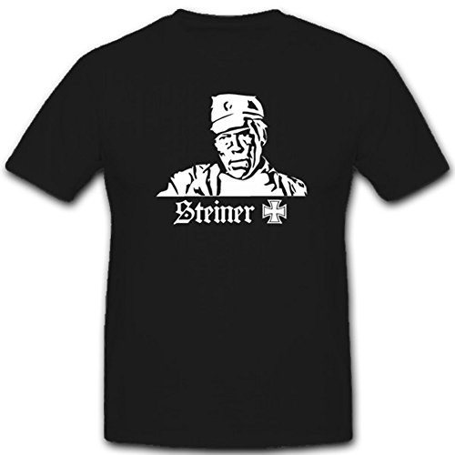 T-shirt Steiner Fer Croix noir taille L pour look décontracté