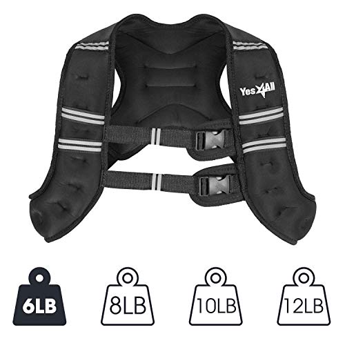 Yes4All Weighted Vest, Strength Training Weight Vest For Men & Women - 6 Lbs #TOP1