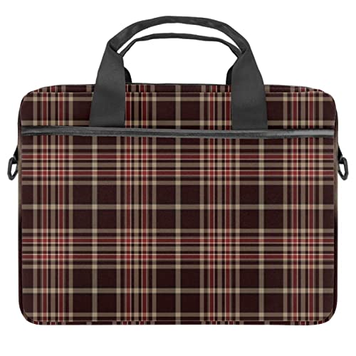 Sacoche ordinateur portable 13.3 pouces housse bandoulière PC 14 pouces marron