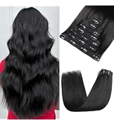 Rimoss Clip in Hair Extensions Real Human Hair, Hair Extensions Real Human Hair Clip ins Natural ...
