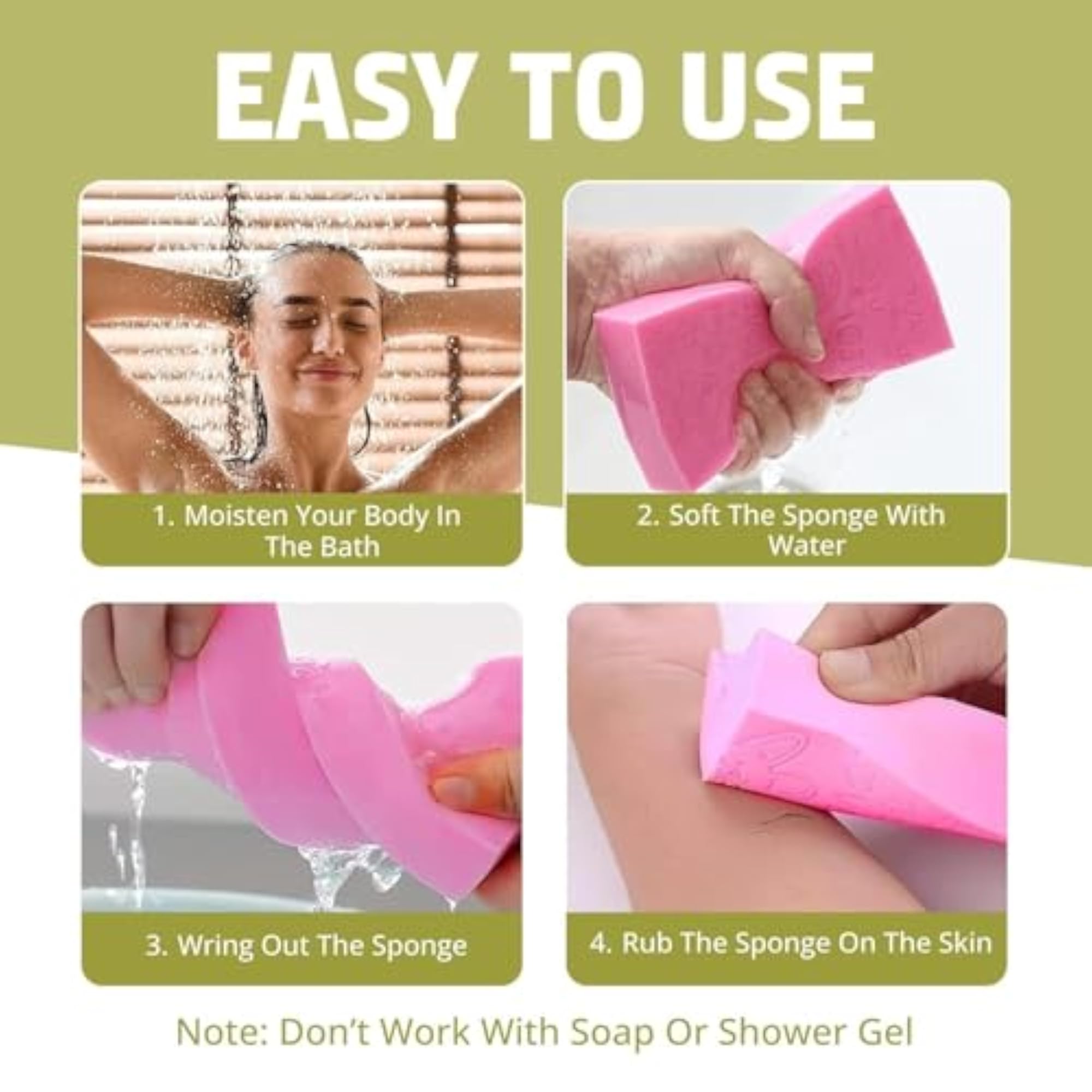 Soft Cleansing Bath Sponge for Men & Women