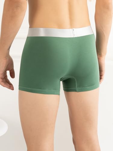 Image of KOFFY Men's Malleable Cotton Lycra Long Trunk with Minus Cutting Pouch and Moisture Wicking Properties
