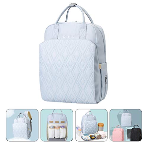 TOYANDONA Bolsa de fraldas multifuncional, bolsa leve para fraldas, bolsa para mamãe, impermeável, g