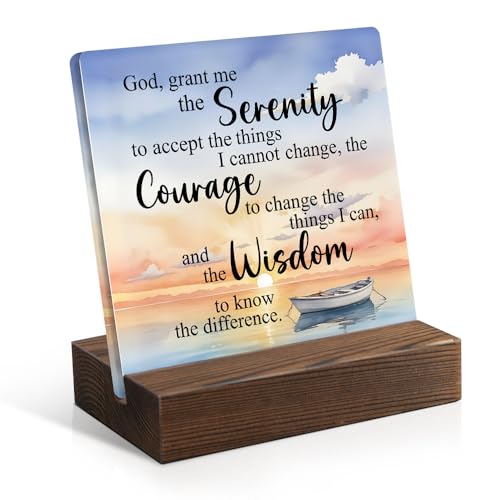 Juogg God Grant Me The Serenity Acrylic Sign with Wooden