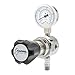 High-Purity Chrome-Plated Brass Nitrogen, Helium, Argon, Carbon Dioxide, Hydrogen and Oxygen Regulator 0-125 PSIG