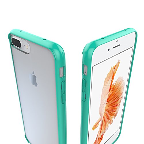 Luvvitt Clear View Iphone 7 Plus/Iphone 8 Plus Case With Hybrid Scratch Resistant Back And Shock Absorbing Bumper For Apple Iphone 7 Plus (2016) And Iphone 8 Plus (2017) - Teal #TOP1
