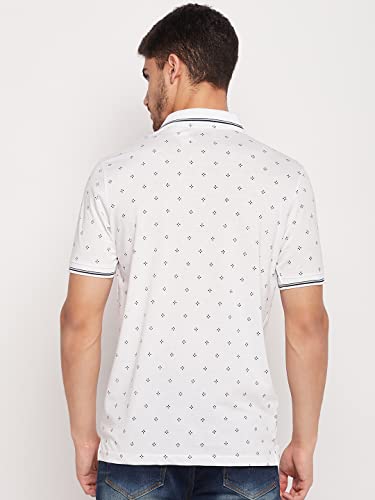 Image of UNIBERRY Men's Cotton Blend Half Sleeve Printed Polo Neck T-Shirt Has A Short Sleeve & Pocket On ChestBZRMT6-MR