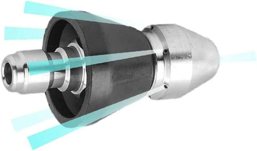 2 Sets Pressure Cleaning Machine - Sewer Nozzle Set, Front & Rear Nozzles, Stainless Steel 1/4" Quick Connector, 5000 PSI