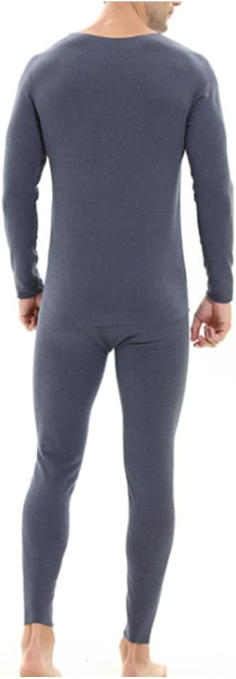 HSQSMWJ Men’s Soft Thermal Underwear Base Layer Long Johns Set Top and Bottom Winter Sports Suits L-3XL