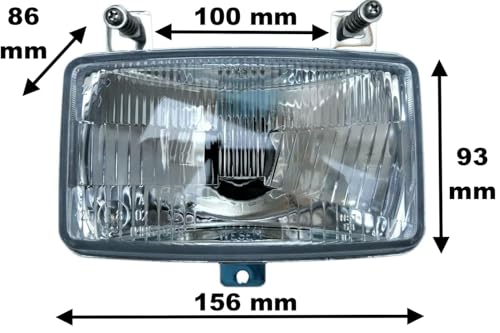 Phare H4 12V/24V étanche IP54 E8 pour feux de route Same Deutz - 2