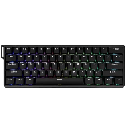 Shaking Tank x Aula Win 60 HE Gaming Typewriter Mechanical Wired Computer Keyboard,60% 61-Key Ergonomic Small Portable Light Up RGB Backlit Keyboard,8000 Hz Polling Rate,Hot-Swap,Adjustable Actuation