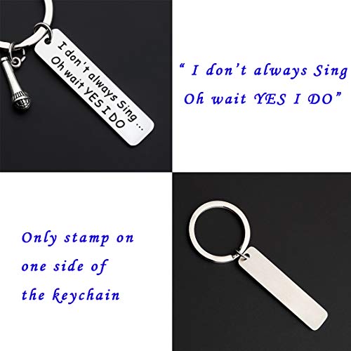 CENWA Singer Gift Music Lovers Gift Karaoke Lover Gift I Don’t Always Sing Oh Wait Yes I Do Microphone Gift for Singer3