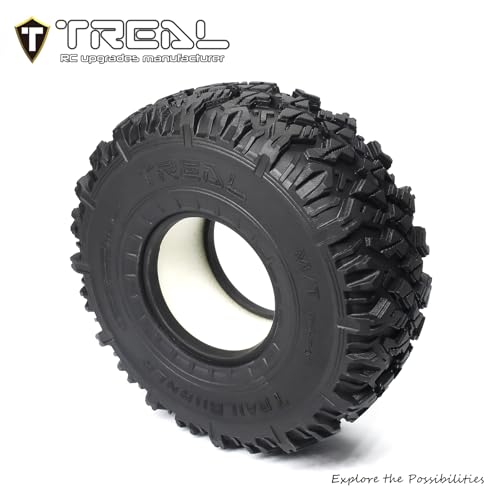 TREAL 1.9 Tires TrailBurner Rubber Tyre Set (4P) RC Beadlock Wheel Tires for 1:10 RC Crawler Axial SCX10 II SCX10 III Capra TRX4 Gen8 Ascent - Thumbnail 6