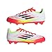 Adidas Unisex-Kids F50 League Firm Ground/Multi Ground Soccer, White/Black/Solar Yellow, 1