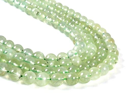 Perles en préhnite verte de 8mm LKBEADS pour la création de bijoux uniques