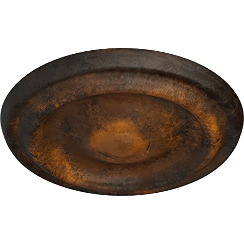 Image of 9 5 /8 inchOD x 1 1 /8 inchP Maria Ceiling Medallion (Fits Canopies up to 1 3 /4 inch), Rust