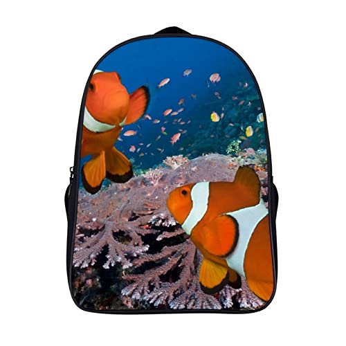 Sac à dos ado garçon fille confortable avec grand compartiment Animal Fish