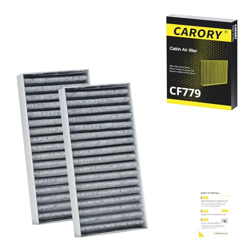 Cabin Air Filter w/Activated Carbon for Jeep Wrangler (2011-2017), Wrangler JK (2018), OE...