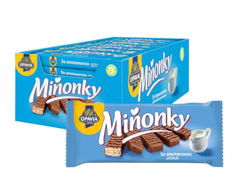 OPAVIA Miňonky – Barquillos rellenos de nata, 35 × 50 g (1,75 kg)