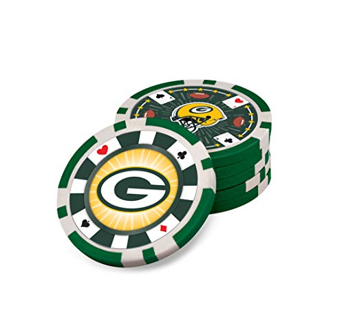 Masterpieces Game Day - Nfl Green Bay Packers - 300 Piece Poker Chip Set, Casino Style #TOP2