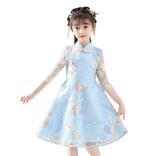 Robe de mariée fille en dentelle et tulle pour anniversaire