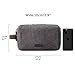 BAGSMART Toiletry Bag for Men, Canvas Travel Toiletry Organizer Dopp Kit Water-resistant Shaving Bag for Toiletries Accessories,Grey-Medium