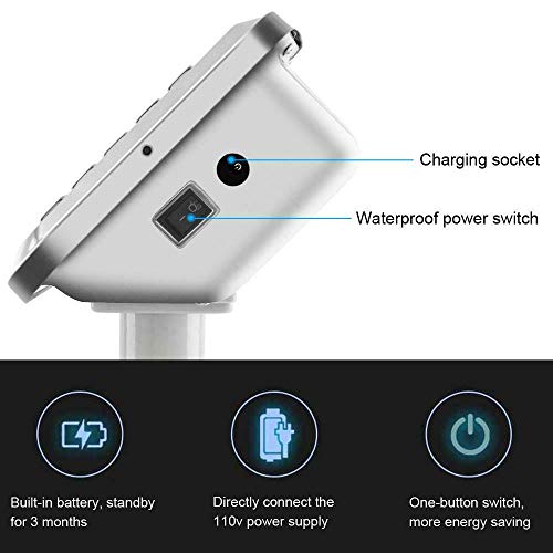 Báscula electrónica plataforma 300kg acero inoxidable LCD miniatura 5