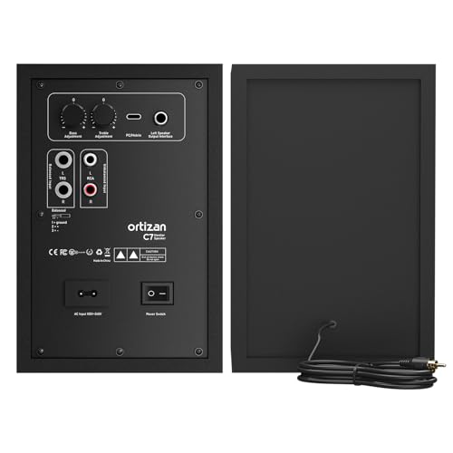 image for Ortizan C7 Dual-Mode 2.0 Studio Monitors, Active Monitor Speakers for 