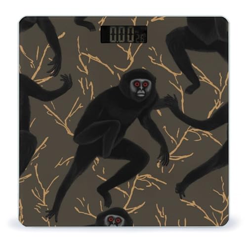 Báscula digital Black Gibbon Monkey para peso corporal miniatura 1