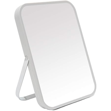Amazon Co Jp Yeake 鏡 卓上 ミラー 手鏡 卓上鏡 かがみ携帯式折り畳み鏡 化粧鏡 スタンドミラー 卓上 そしてサポート付き90 回転女優ミラー 灰色 ホーム キッチン