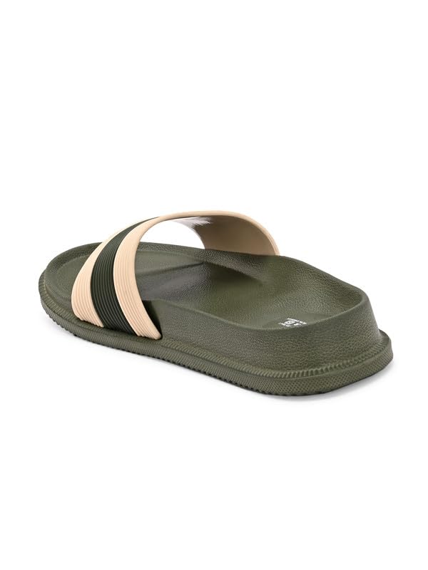Image of SLIPOVER Flip Flop Slippers for Men (Twin Shade) Stylish|Comfortable|Soft|Lightweight|Anti-Skid|Lab tested|Casual|EVA Slippers|Chappal|Slides