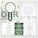 B Beauty Planet 30X Magnifying Mirror, Hand Mirror with Handle, Double Sided Hand Mirror with 30X/1X Magnification, Travel Essential Portable Foldable Makeup Mirror for Precision MakeupGreen