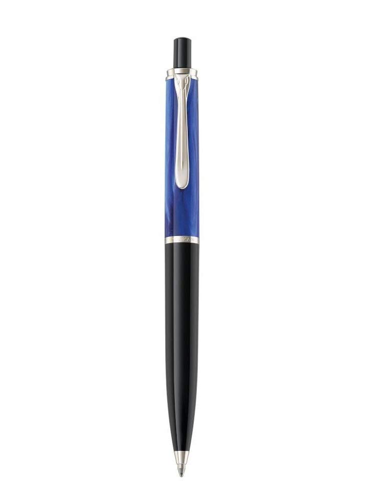 Pelikan 801898 penna a sfera a scatto K205 Blu Marmorizzato in Scatola pieghevole